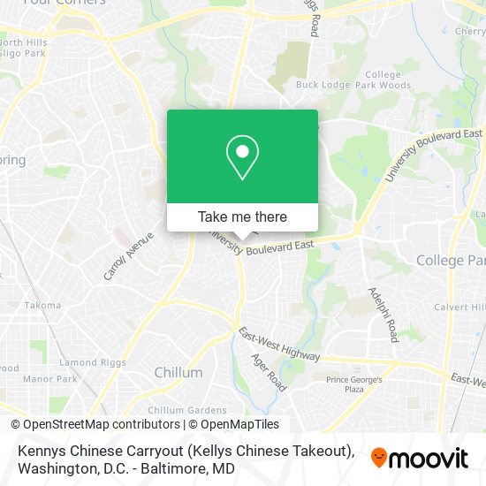 Mapa de Kennys Chinese Carryout (Kellys Chinese Takeout)
