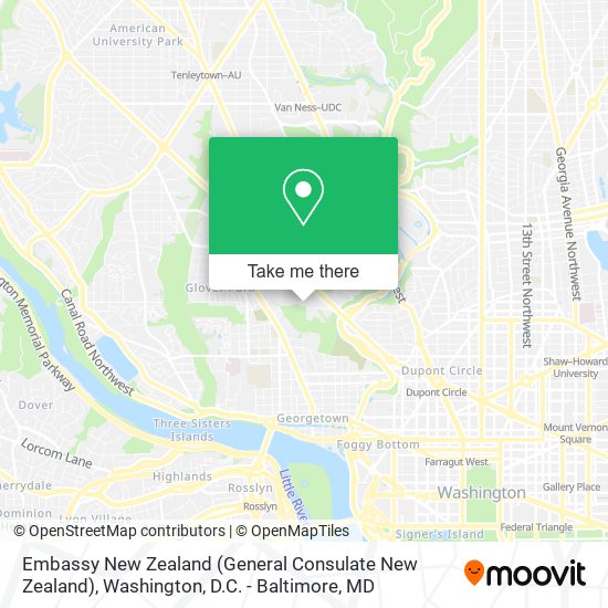 Embassy New Zealand (General Consulate New Zealand) map