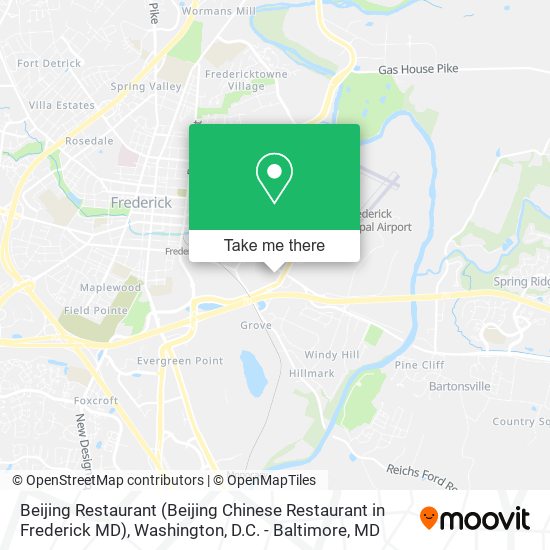 Mapa de Beijing Restaurant (Beijing Chinese Restaurant in Frederick MD)