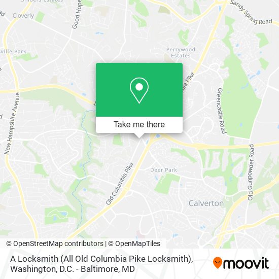 Mapa de A Locksmith (All Old Columbia Pike Locksmith)