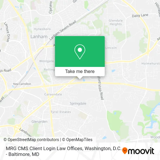 MRG CMS Client Login Law Offices map
