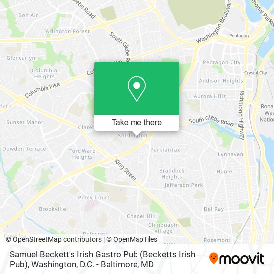 Mapa de Samuel Beckett's Irish Gastro Pub (Becketts Irish Pub)