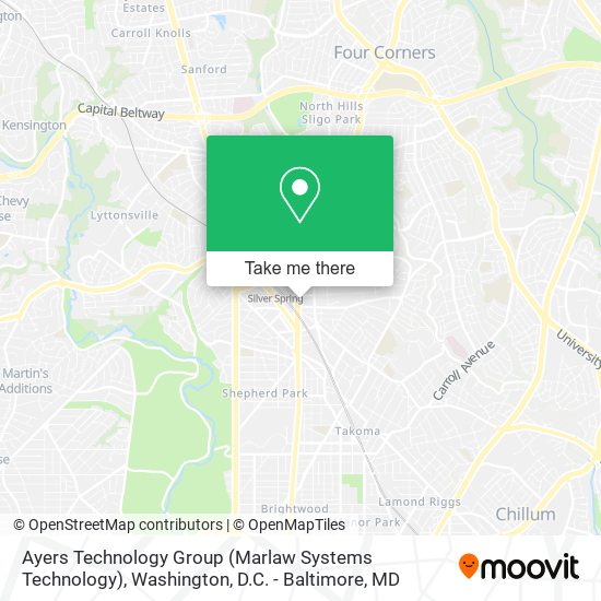 Mapa de Ayers Technology Group (Marlaw Systems Technology)