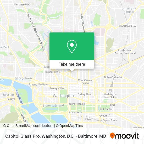 Capitol Glass Pro map