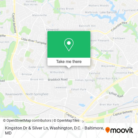 Kingston Dr & Silver Ln map