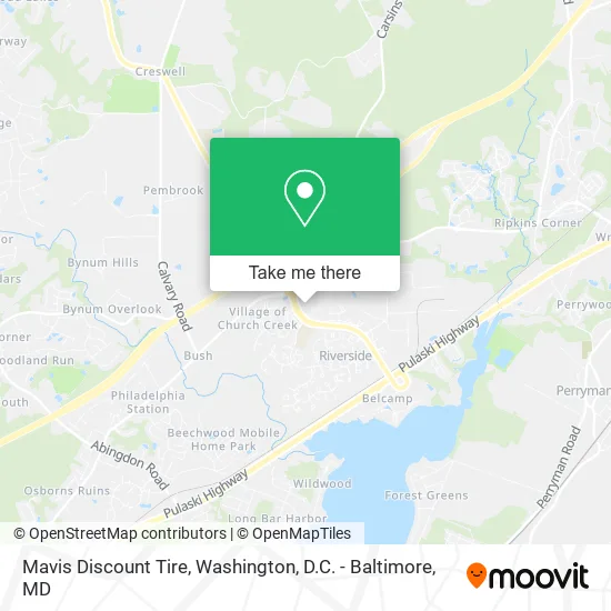 Mavis Discount Tire map