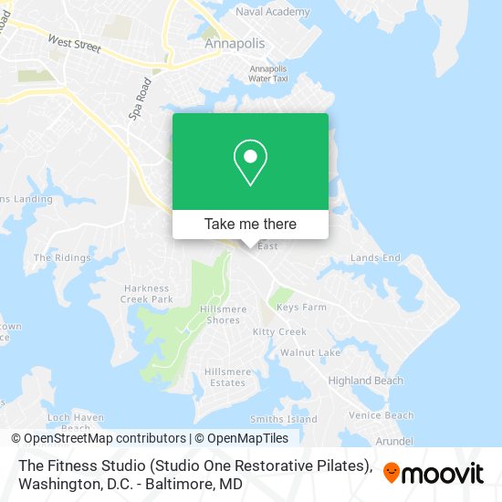 Mapa de The Fitness Studio (Studio One Restorative Pilates)