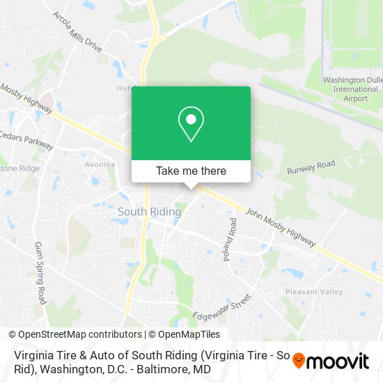 Mapa de Virginia Tire & Auto of South Riding (Virginia Tire - So Rid)