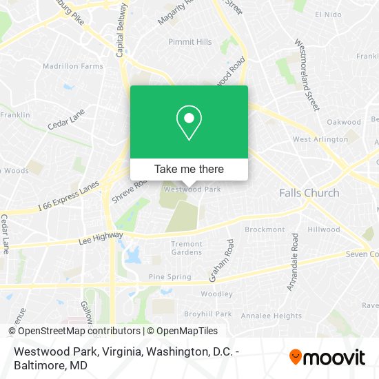 Mapa de Westwood Park, Virginia