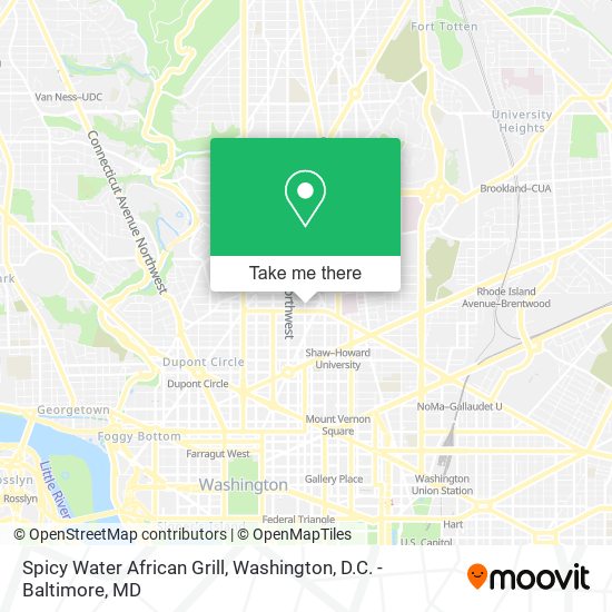 Spicy Water African Grill map