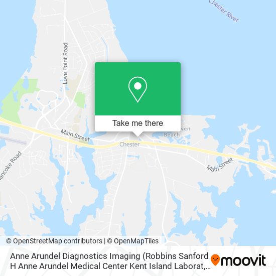 Anne Arundel Diagnostics Imaging map