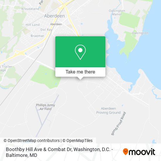 Boothby Hill Ave & Combat Dr map