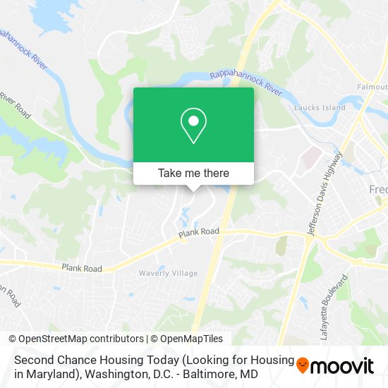 Mapa de Second Chance Housing Today (Looking for Housing in Maryland)