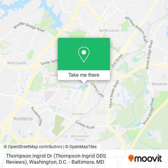 Mapa de Thompson Ingrid Dr (Thompson Ingrid DDS Reviews)