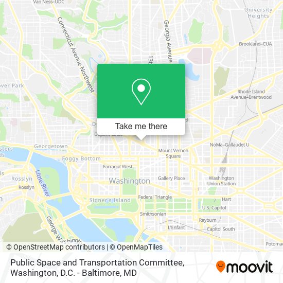 Public Space and Transportation Committee map
