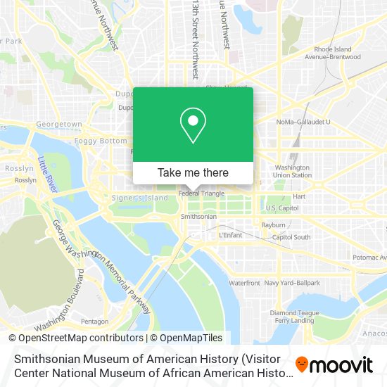 Smithsonian Museum of American History map