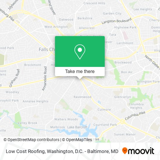 Low Cost Roofing map