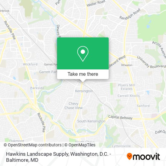 Hawkins Landscape Supply map