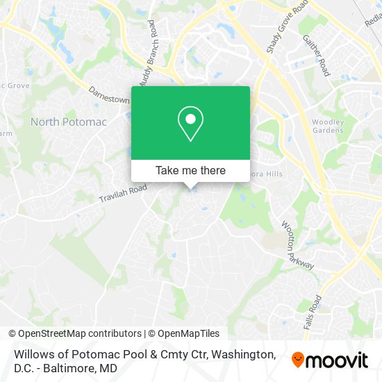 Willows of Potomac Pool & Cmty Ctr map