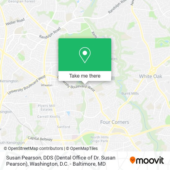 Mapa de Susan Pearson, DDS (Dental Office of Dr. Susan Pearson)