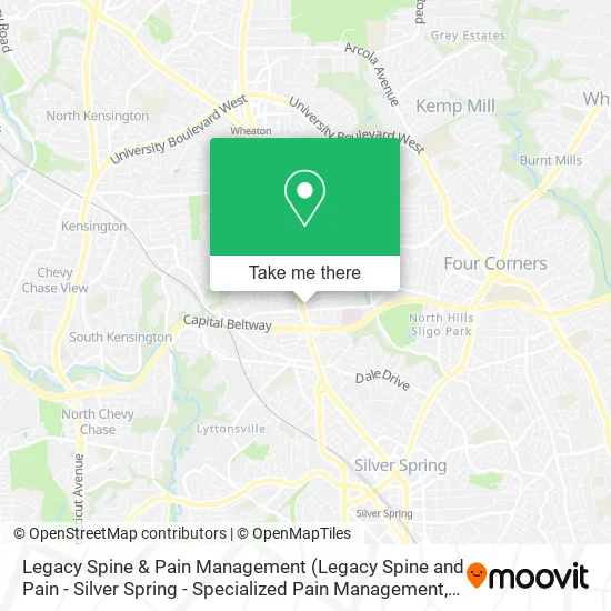 Legacy Spine & Pain Management map