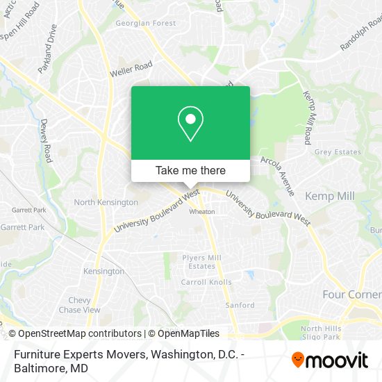 Furniture Experts Movers map