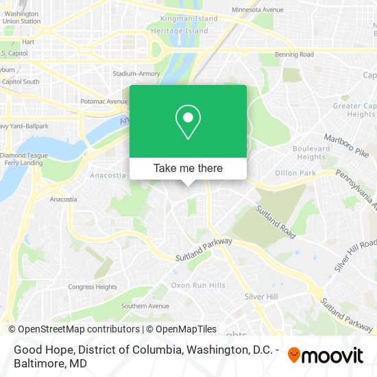 Mapa de Good Hope, District of Columbia