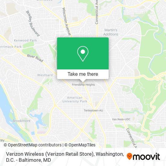 Mapa de Verizon Wireless (Verizon Retail Store)