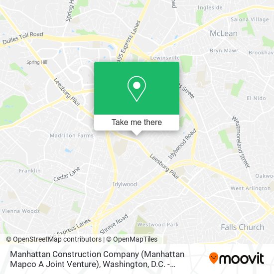 Manhattan Construction Company (Manhattan Mapco A Joint Venture) map