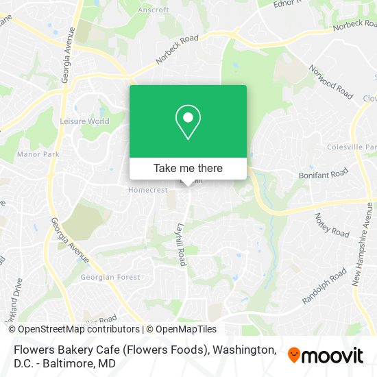 Flowers Bakery Cafe (Flowers Foods) map