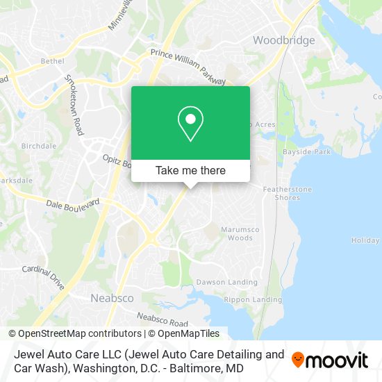 Mapa de Jewel Auto Care LLC (Jewel Auto Care Detailing and Car Wash)