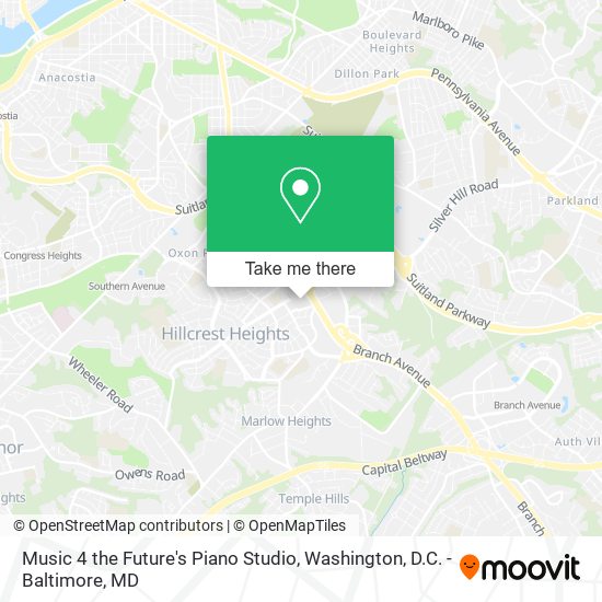 Music 4 the Future's Piano Studio map