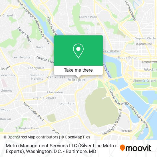 Mapa de Metro Management Services LLC (Silver Line Metro Experts)