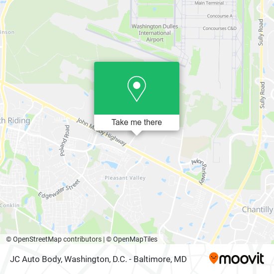 JC Auto Body map