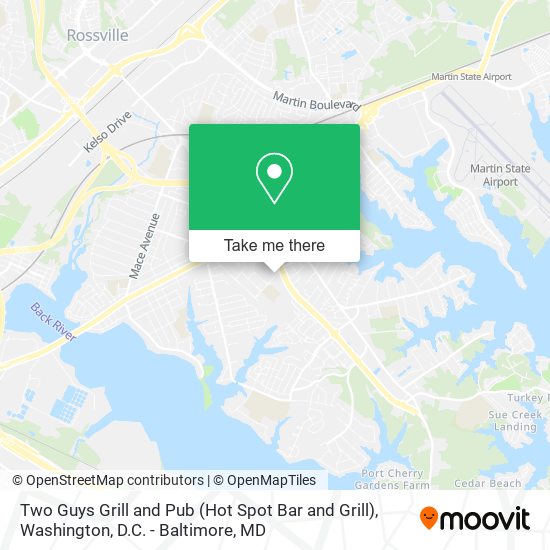 Two Guys Grill and Pub (Hot Spot Bar and Grill) map