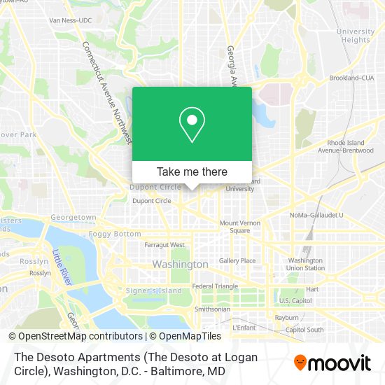 The Desoto Apartments (The Desoto at Logan Circle) map