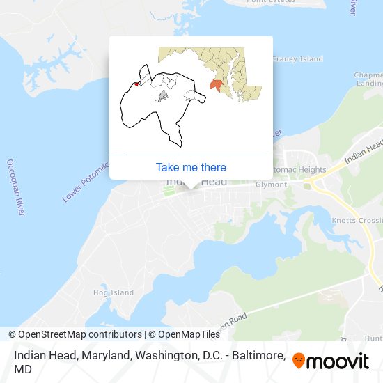 Indian Head, Maryland map