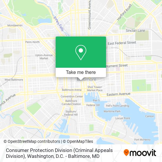 Consumer Protection Division (Criminal Appeals Division) map