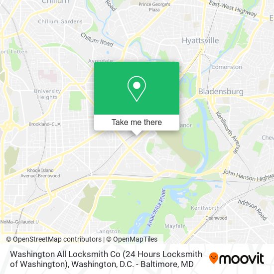 Mapa de Washington All Locksmith Co (24 Hours Locksmith of Washington)
