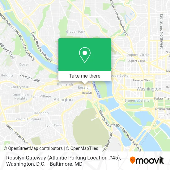 Rosslyn Gateway (Atlantic Parking Location #45) map