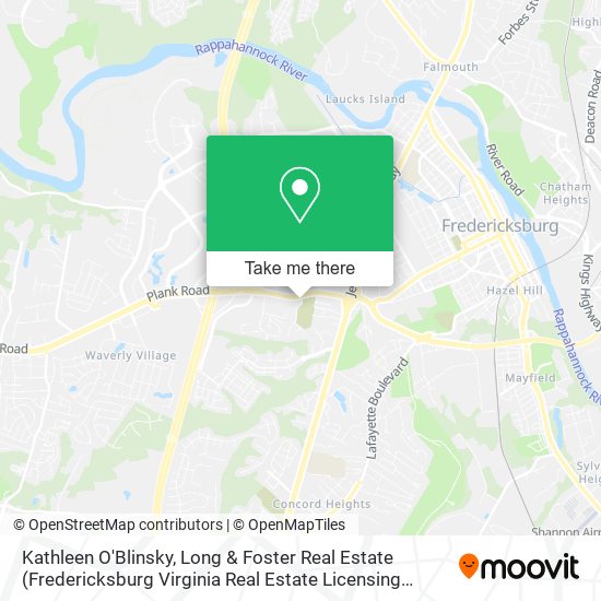 Mapa de Kathleen O'Blinsky, Long & Foster Real Estate