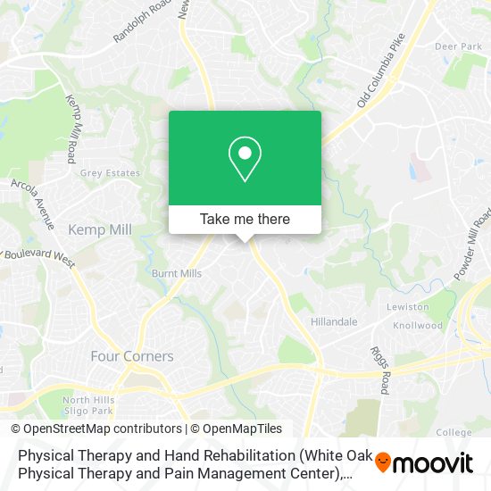 Physical Therapy and Hand Rehabilitation (White Oak Physical Therapy and Pain Management Center) map