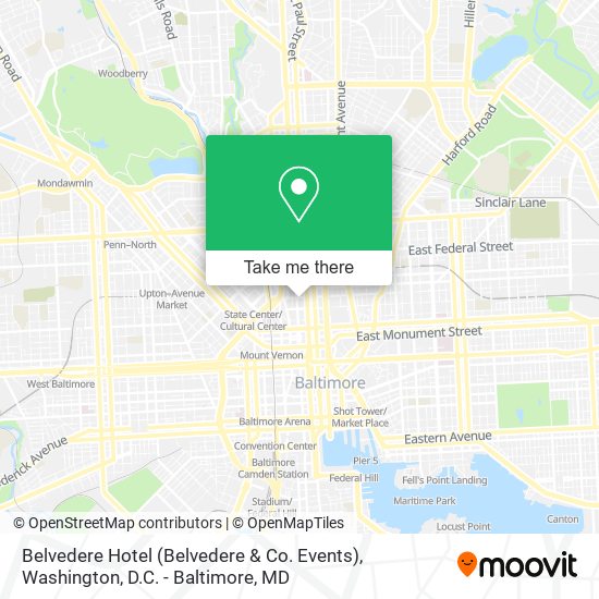 Belvedere Hotel (Belvedere & Co. Events) map