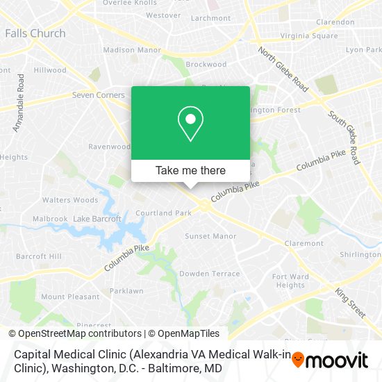 Capital Medical Clinic (Alexandria VA Medical Walk-in Clinic) map