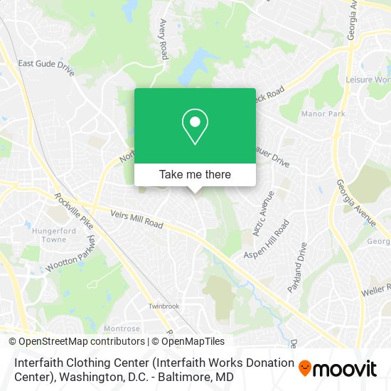 Interfaith Clothing Center (Interfaith Works Donation Center) map