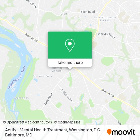 Mapa de Actify - Mental Health Treatment