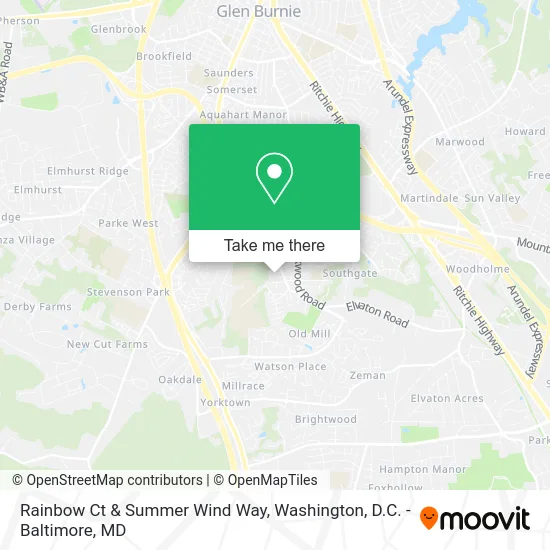 Rainbow Ct & Summer Wind Way map