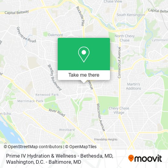 Prime IV Hydration & Wellness - Bethesda, MD map