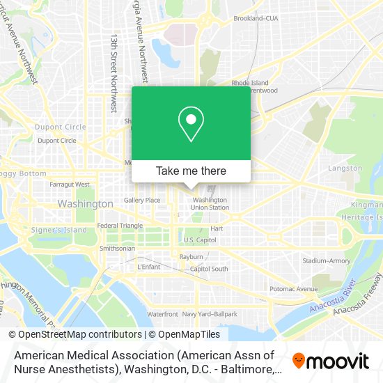 Mapa de American Medical Association (American Assn of Nurse Anesthetists)