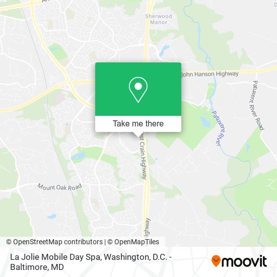 Mapa de La Jolie Mobile Day Spa